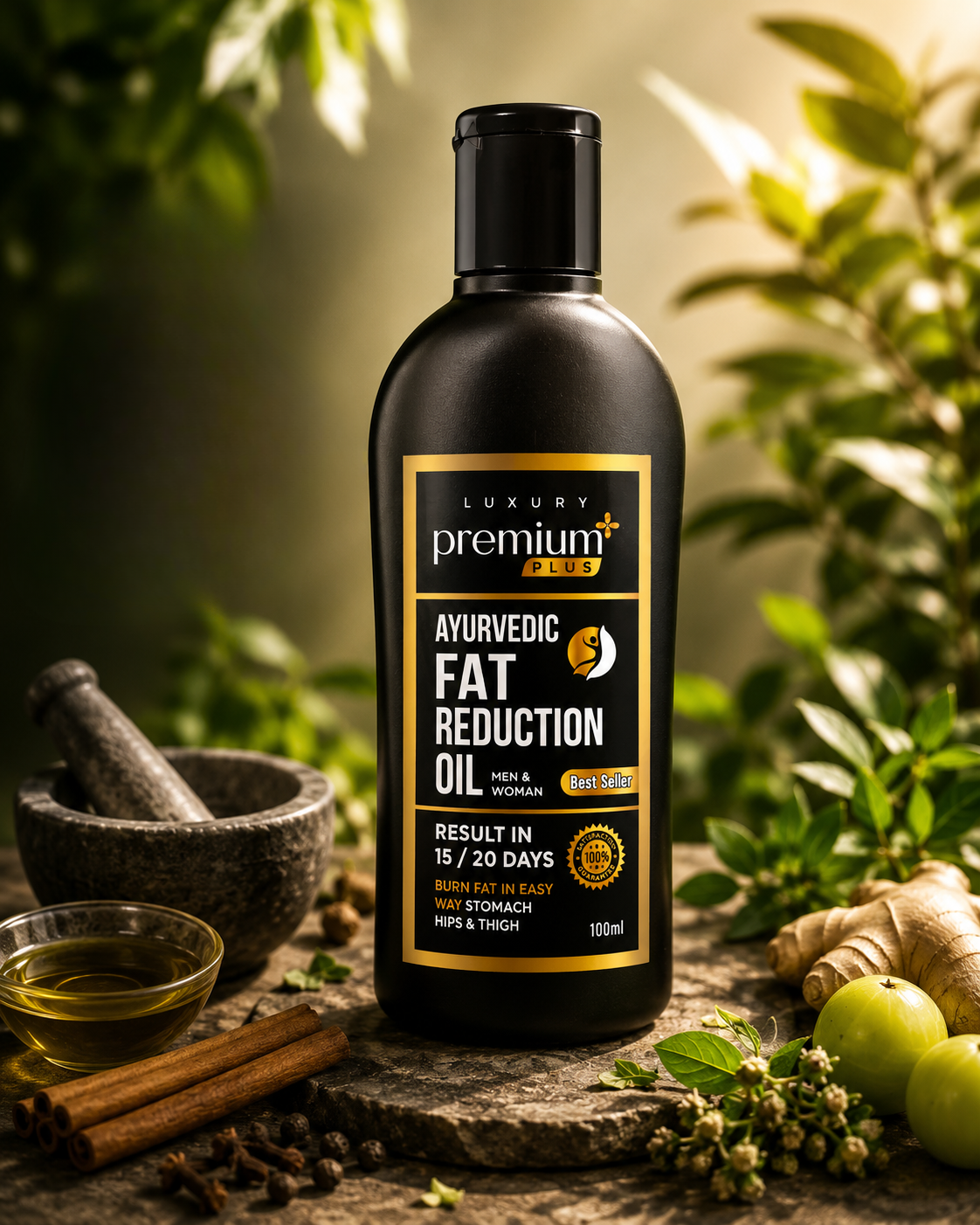 Premium Plus Ayurvedic Fat Reduction Oil