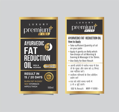 Premium Plus Ayurvedic Fat Reduction Oil